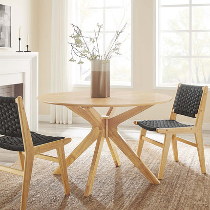 Modway EEI-3847 Crossroads 47" Round Wood Dining Table Modway