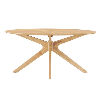 Modway EEI-3848 Crossroads 63" Oval Wood Dining Table Modway