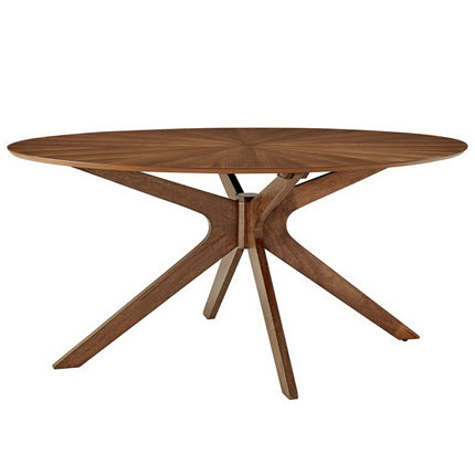 Modway EEI-3848 Crossroads 63" Oval Wood Dining Table Modway