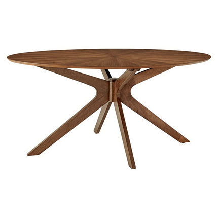 Modway EEI-3848 Crossroads 63" Oval Wood Dining Table Modway