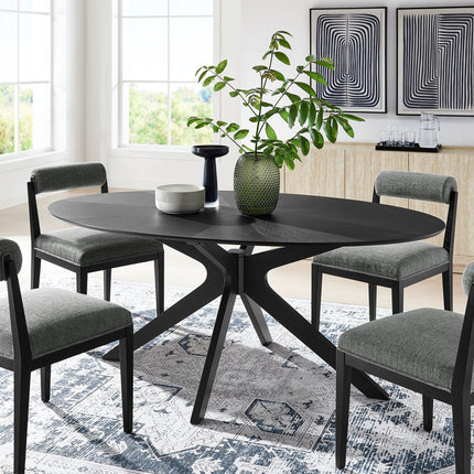 Modway EEI-3849 Crossroads 71" Oval Wood Dining Table Modway