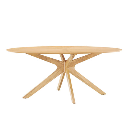 Modway EEI-3849 Crossroads 71" Oval Wood Dining Table Modway