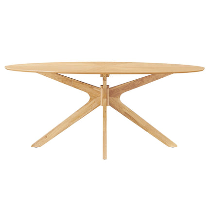 Modway EEI-3849 Crossroads 71" Oval Wood Dining Table Modway