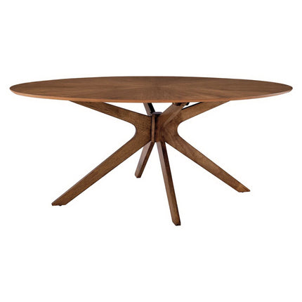 Modway EEI-3849 Crossroads 71" Oval Wood Dining Table Modway