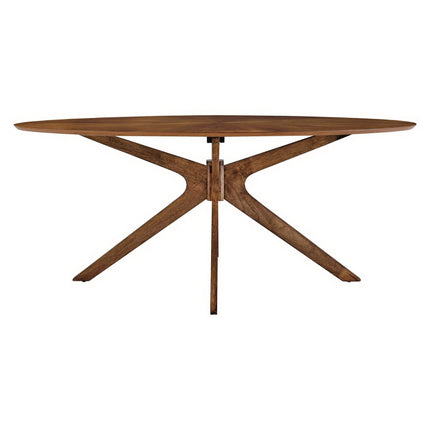 Modway EEI-3849 Crossroads 71" Oval Wood Dining Table Modway