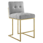 Gold Light Gray / Upholstered Fabric