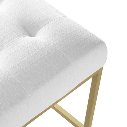 Modway EEI-3852 Privy Gold Stainless Steel Upholstered Fabric Counter Stool Modway