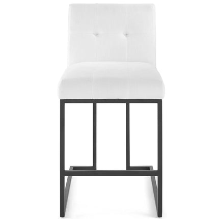 Modway EEI-3854 Privy Black Stainless Steel Upholstered Fabric Counter Stool Modway
