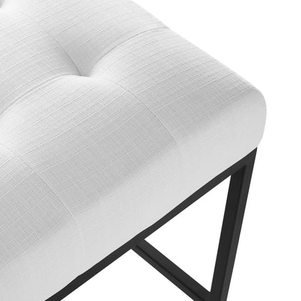 Modway EEI-3854 Privy Black Stainless Steel Upholstered Fabric Counter Stool Modway