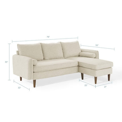 Modway EEI-3867 Revive Upholstered Right or Left Sectional Sofa Modway
