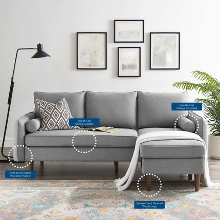 Modway EEI-3867 Revive Upholstered Right or Left Sectional Sofa Modway