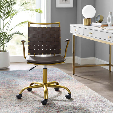 Modway EEI-3868 Fuse Faux Leather Office Chair Modway