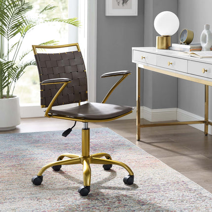 Modway EEI-3868 Fuse Faux Leather Office Chair Modway