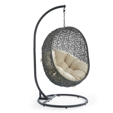 Modway EEI-3929 Hide Outdoor Patio Sunbrella® Swing Chair With Stand Modway