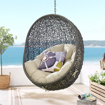 Modway EEI-3929 Hide Outdoor Patio Sunbrella® Swing Chair With Stand Modway