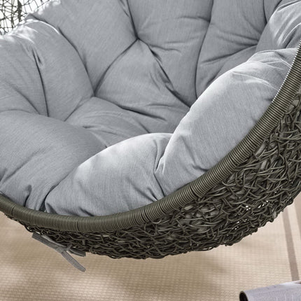 Modway EEI-3929 Hide Outdoor Patio Sunbrella® Swing Chair With Stand Modway