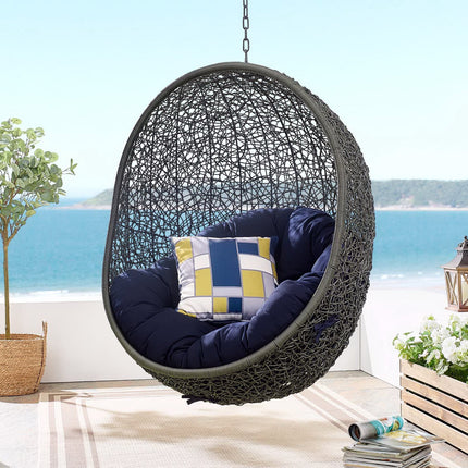 Modway EEI-3929 Hide Outdoor Patio Sunbrella® Swing Chair With Stand Modway