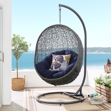 Modway EEI-3929 Hide Outdoor Patio Sunbrella® Swing Chair With Stand Modway