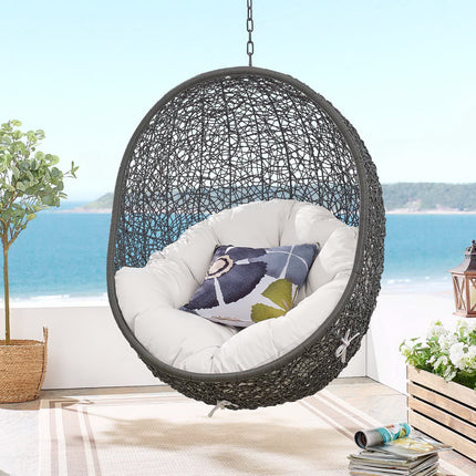 Modway EEI-3929 Hide Outdoor Patio Sunbrella® Swing Chair With Stand Modway