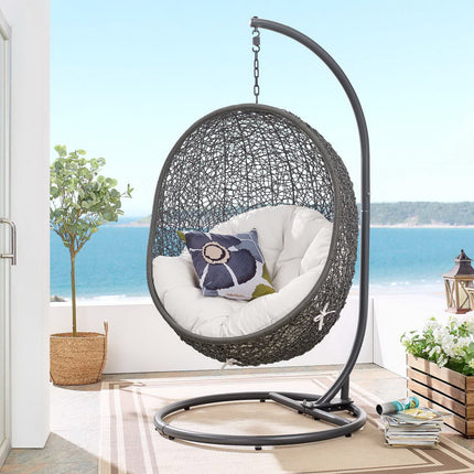 Modway EEI-3929 Hide Outdoor Patio Sunbrella® Swing Chair With Stand Modway