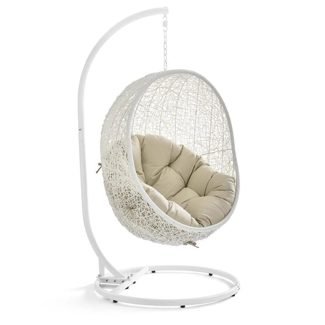 Modway EEI-3929 Hide Outdoor Patio Sunbrella® Swing Chair With Stand Modway