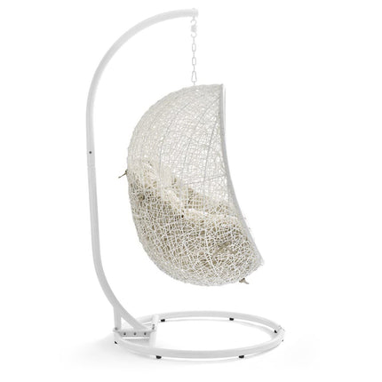 Modway EEI-3929 Hide Outdoor Patio Sunbrella® Swing Chair With Stand Modway