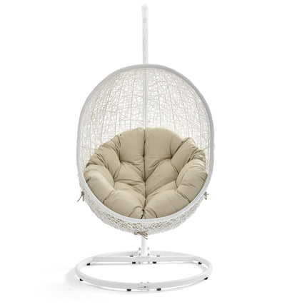 Modway EEI-3929 Hide Outdoor Patio Sunbrella® Swing Chair With Stand Modway