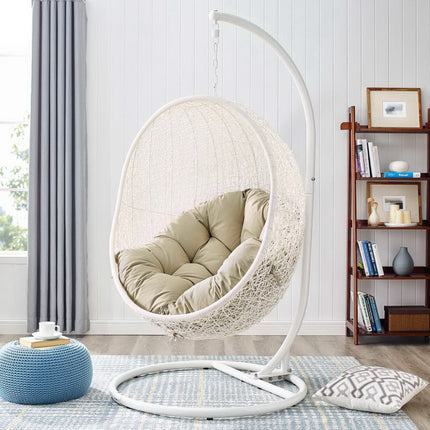 Modway EEI-3929 Hide Outdoor Patio Sunbrella® Swing Chair With Stand Modway