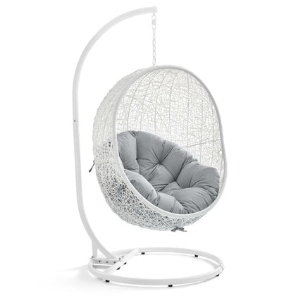 Modway EEI-3929 Hide Outdoor Patio Sunbrella® Swing Chair With Stand Modway