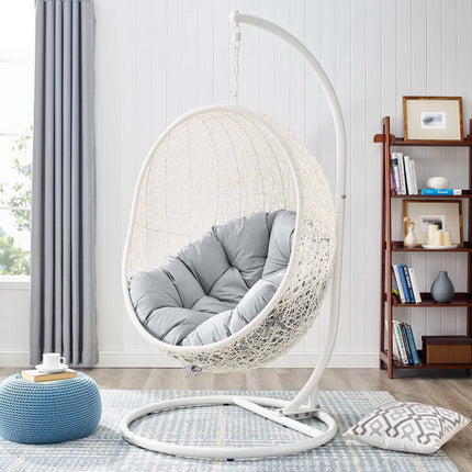 Modway EEI-3929 Hide Outdoor Patio Sunbrella® Swing Chair With Stand Modway