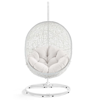 Modway EEI-3929 Hide Outdoor Patio Sunbrella® Swing Chair With Stand Modway