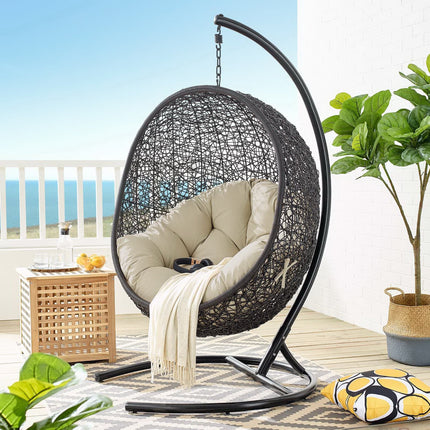 Modway EEI-3943 Encase Sunbrella® Swing Outdoor Patio Lounge Chair Modway