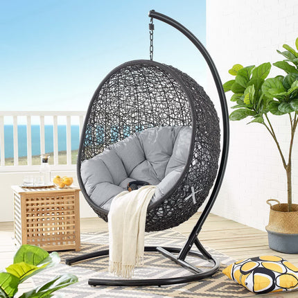 Modway EEI-3943 Encase Sunbrella® Swing Outdoor Patio Lounge Chair Modway