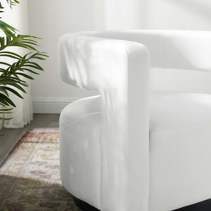 Modway EEI-3947 Spin Cutaway Performance Velvet Swivel Armchair - Plaza Home Decor