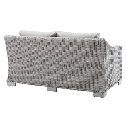 Modway EEI-3973 Conway Sunbrella® Outdoor Patio Wicker Rattan Loveseat Modway