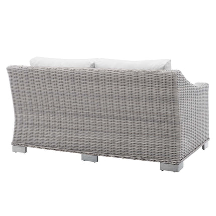 Modway EEI-3973 Conway Sunbrella® Outdoor Patio Wicker Rattan Loveseat Modway