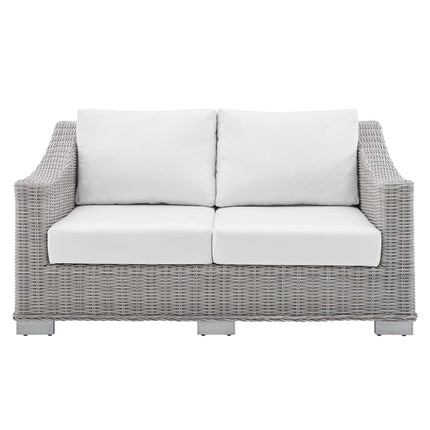 Modway EEI-3973 Conway Sunbrella® Outdoor Patio Wicker Rattan Loveseat Modway