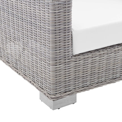 Modway EEI-3973 Conway Sunbrella® Outdoor Patio Wicker Rattan Loveseat Modway