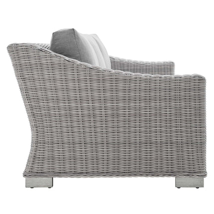 Modway EEI-3974 Conway Sunbrella® Outdoor Patio Wicker Rattan Sofa Modway