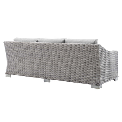 Modway EEI-3974 Conway Sunbrella® Outdoor Patio Wicker Rattan Sofa Modway