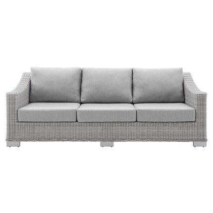 Modway EEI-3974 Conway Sunbrella® Outdoor Patio Wicker Rattan Sofa Modway