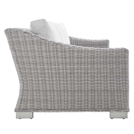 Modway EEI-3974 Conway Sunbrella® Outdoor Patio Wicker Rattan Sofa Modway