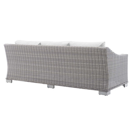 Modway EEI-3974 Conway Sunbrella® Outdoor Patio Wicker Rattan Sofa Modway