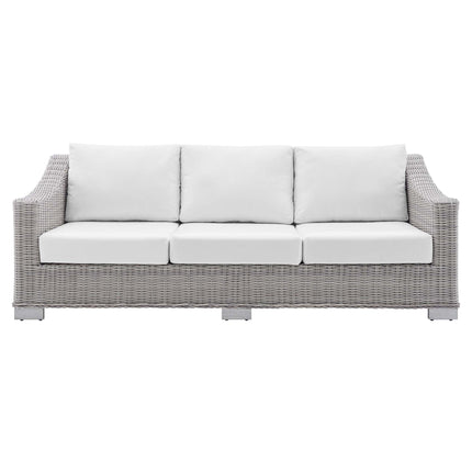 Modway EEI-3974 Conway Sunbrella® Outdoor Patio Wicker Rattan Sofa Modway