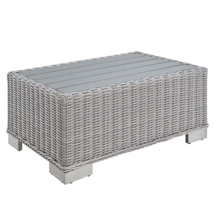 Modway EEI-3981 Conway 32" Outdoor Patio Wicker Rattan Coffee Table Modway