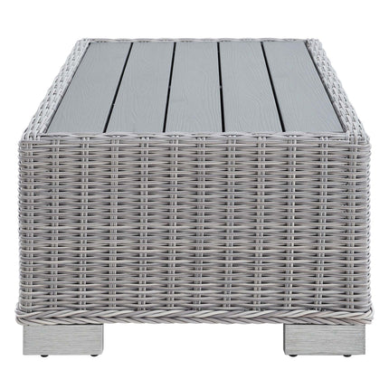 Modway EEI-3981 Conway 32" Outdoor Patio Wicker Rattan Coffee Table Modway