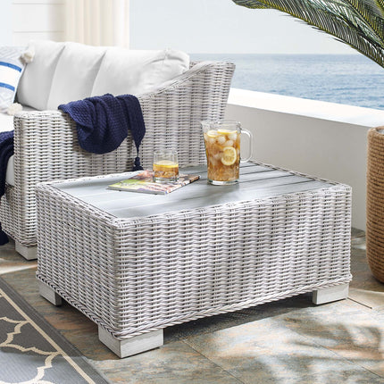 Modway EEI-3981 Conway 32" Outdoor Patio Wicker Rattan Coffee Table Modway