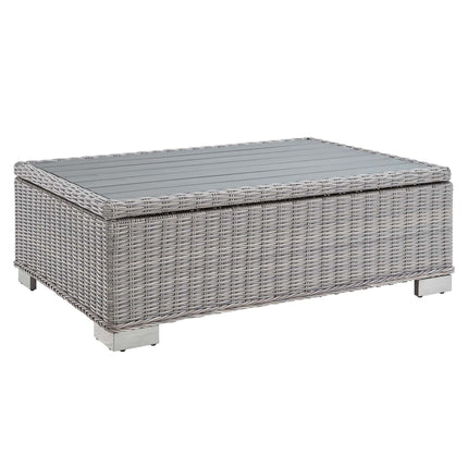 Modway EEI-3982 Conway 45" Outdoor Patio Wicker Rattan Coffee Table Modway