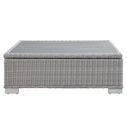 Modway EEI-3982 Conway 45" Outdoor Patio Wicker Rattan Coffee Table Modway