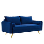 Navy / Performance Velvet